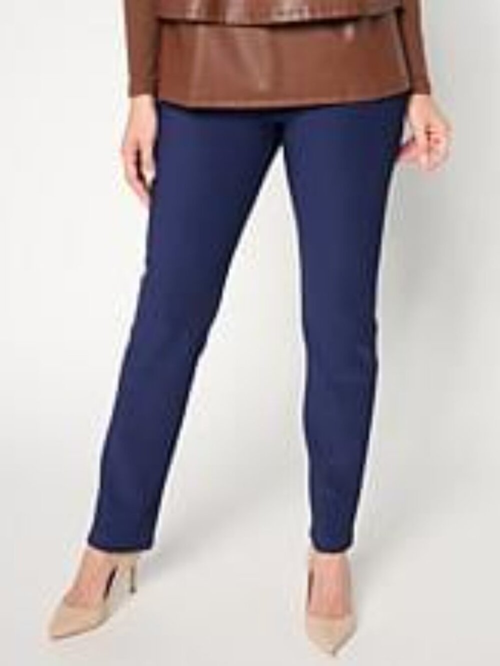 Antthony Ladies Dark Navy Stretch Casual Pants Sz 2x